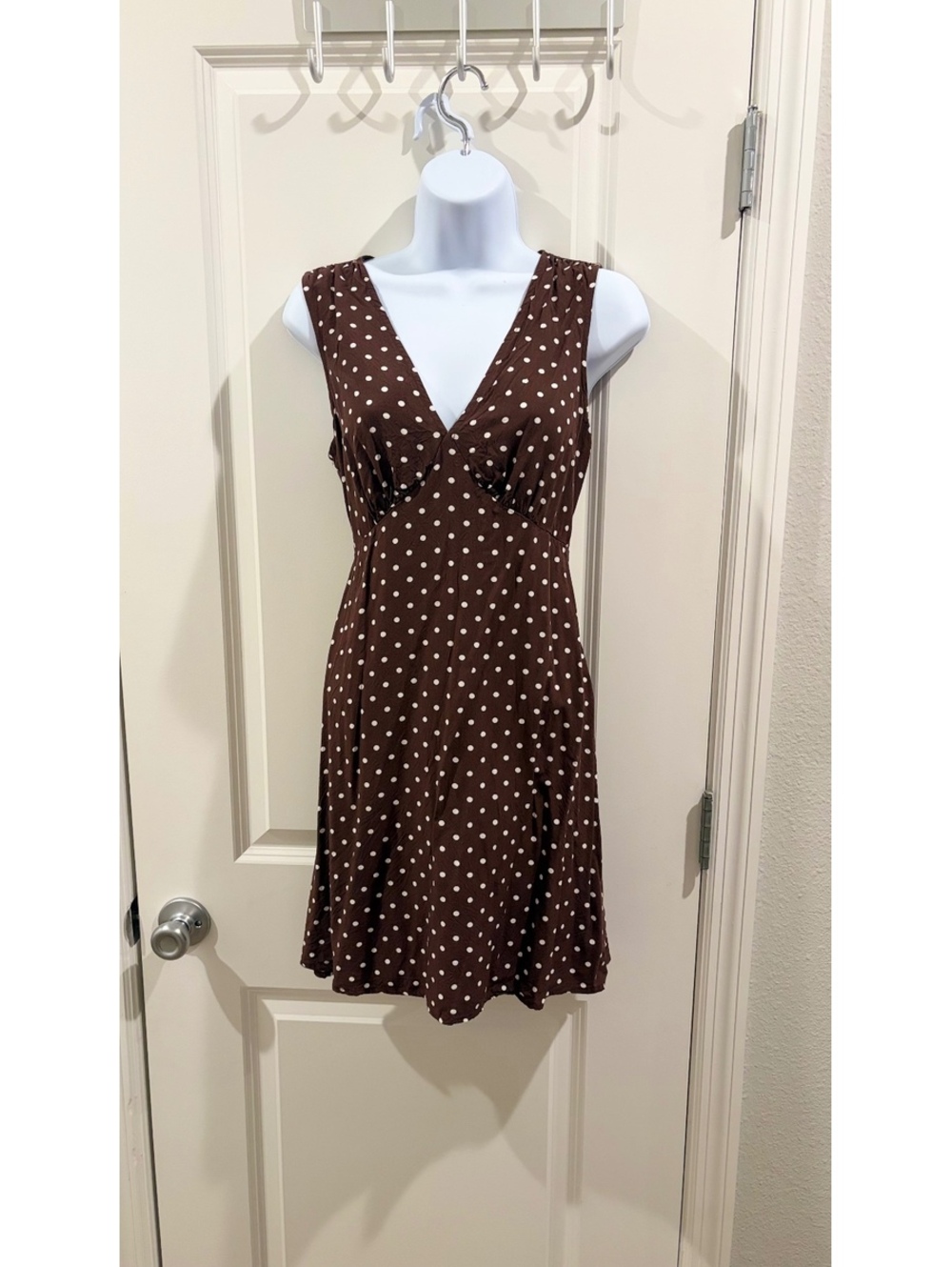 Brown polkadot GAP Dress - SMALL
